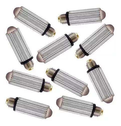 Imagem de Kit 10 Lampadas Laringo Universal Adulto 2,5v Rosca Grossa