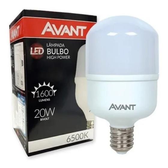 Imagem de Kit 10 Lâmpadas Led Bulbo 20w Alta Potencia E27 Branco Frio Avant