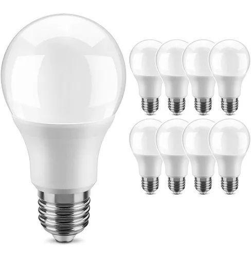 Imagem de Kit 10 Lâmpadas Led Bulbo 9w E27 Branco Frio Inmetro