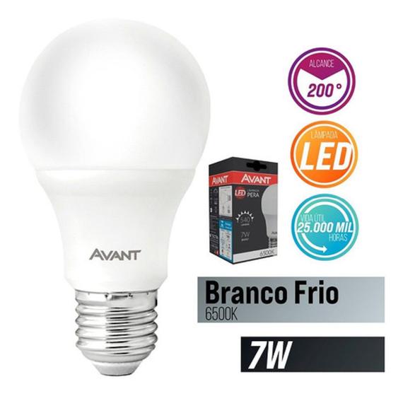 Imagem de Kit 10 lampadas led pera 7w-e27