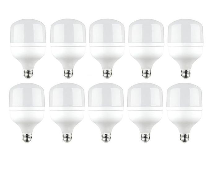 Imagem de Kit 10 Lâmpadas Led Super Bulbo 20w Alta Potência Bivolt Branco Frio- Techluz