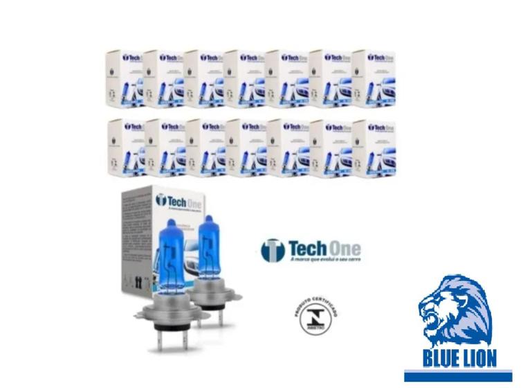 Imagem de Kit 10 Lâmpadas Super Branca H7 8500k 12v 55w Tech One