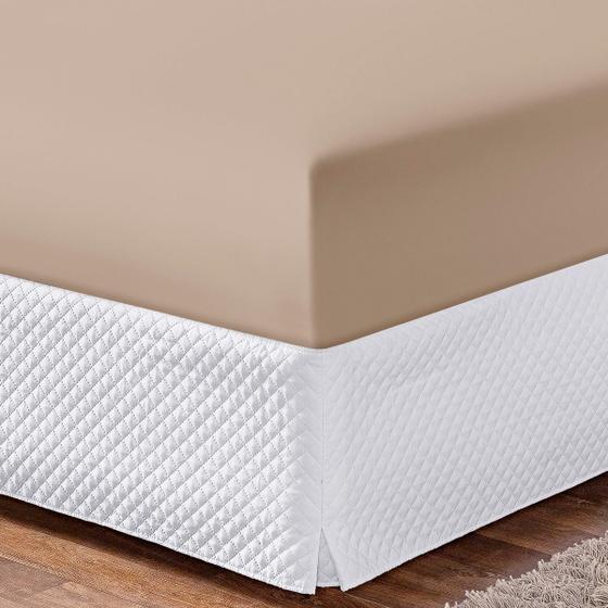 Imagem de Kit 10 Lençol Liso com Elástico Soft Queen 100% Poliéster 180 Fios Macio de Baixo