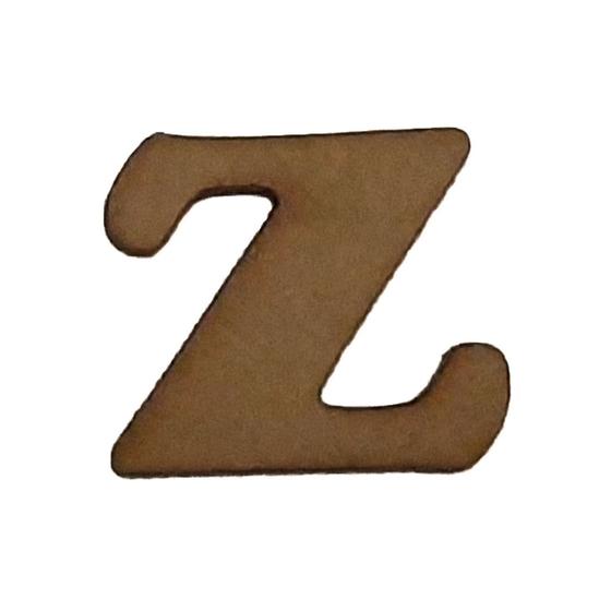 Imagem de Kit 10 Letras Z Mdf 3mm por 2,5cm de Altura Laser Mdf Madeira