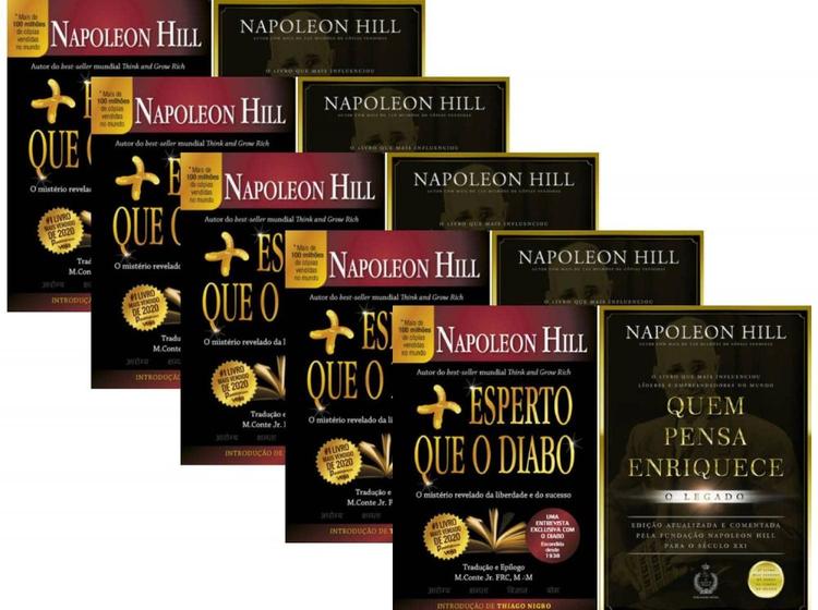 Imagem de Kit 10 livros: 5 Mais esperto que o diabo + 5 Quem pensa enriquece O legado