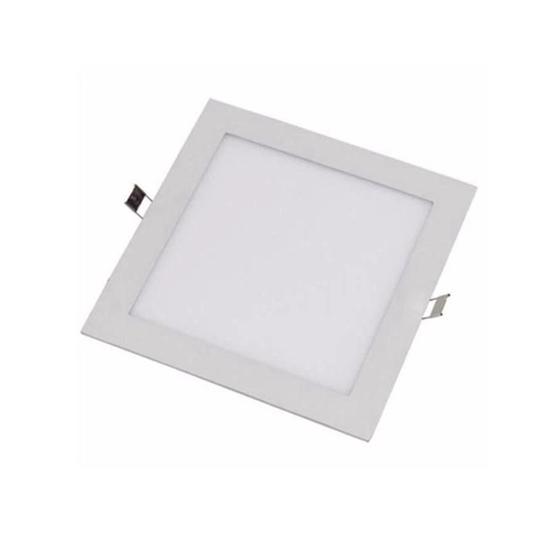 kit 10 Luminárias Led painel de embutir Quadrada 18W 22x22 GAL