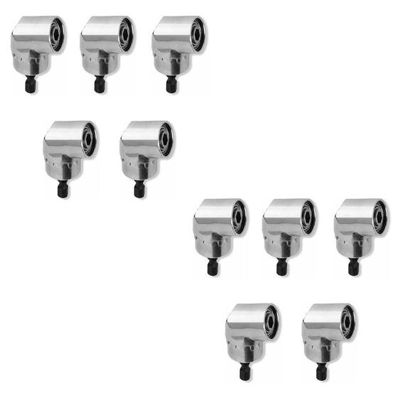 Imagem de Kit 10 Mandril Angular 1/4 Para Parafusadeiras Charbs