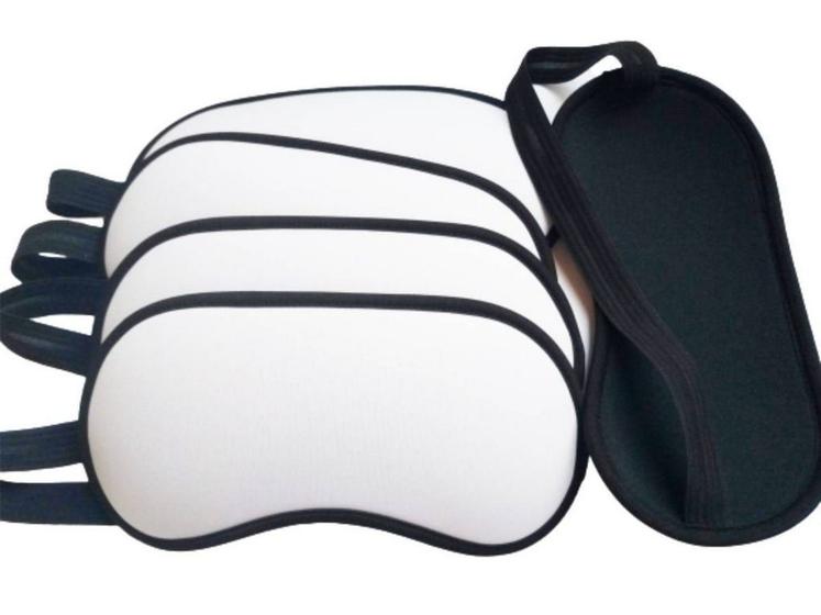 Kit 10 Máscara De Dormir Branca Para Sublimação Menor preço em Kit 10 Máscara De Dormir Branca Para Sublimação