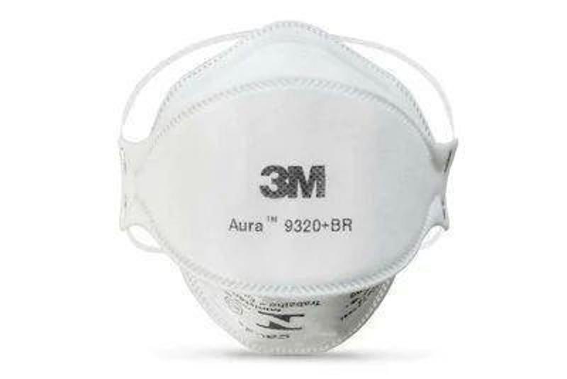 Imagem de kit 10 Máscaras de Proteção Aura 9320+BR 3M Respirador PFF2