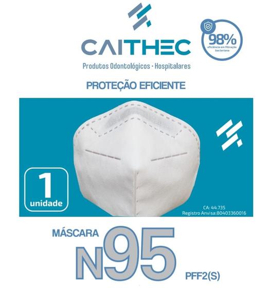 Kit 10 máscaras de proteção n95 (pff2) - marca caitech Menor preço em Kit 10 máscaras de proteção n95 (pff2) - marca caitech