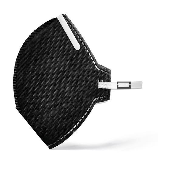 kit 10 máscaras respirador semi facial pff2 (n95) infantil preta