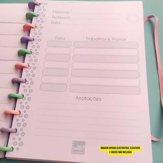 Imagem de Kit 10 Matérias Para Caderno de Disco Sistema Inteligente