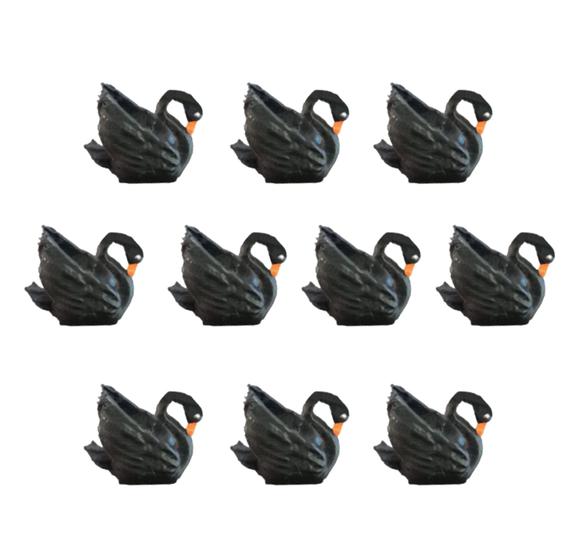 Imagem de Kit 10 mini Cisne Negro Maquetes, Mini Mundos, Terrário