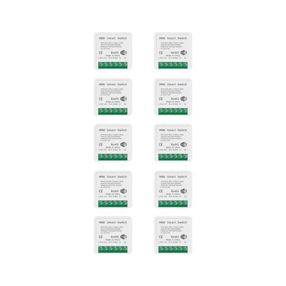 Imagem de Kit 10 Mini Interruptor Inteligente 16a Wifi