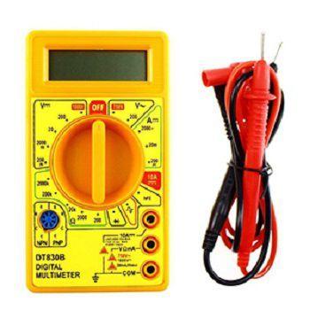 Imagem de Kit 10 Multímetro Digital Dt-830b Portátil Profissional