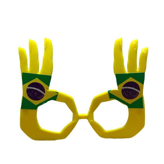 Imagem de Kit 10 Óculos Ok Amarelo Do Brasil Copa Do Mundo