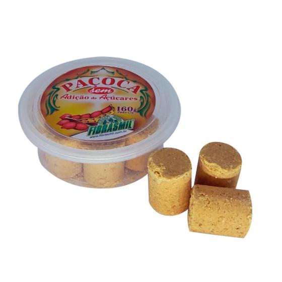 Imagem de Kit 10 Paçocas Rolha Sem Adição De Açúcar Fibrasmil 160G