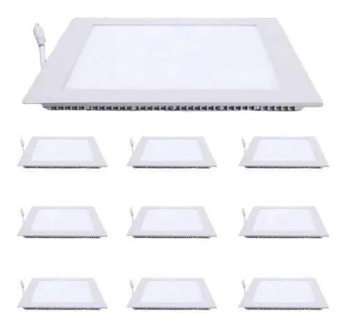 Kit 10 Painel Plafon Led Embutir Quadrado Bivolt 24w Branco Frio Menor preço em Kit 10 Painel Plafon Led Embutir Quadrado Bivolt 24w Branco Frio
