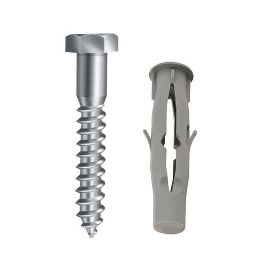 Kit 10 Parafuso Comprimento 6cm Grosso Sextavado Grande Com Bucha 10mm P/ Tijolo Menor preço em Kit 10 Parafuso Comprimento 6cm Grosso Sextavado Grande Com Bucha 10mm P/ Tijolo