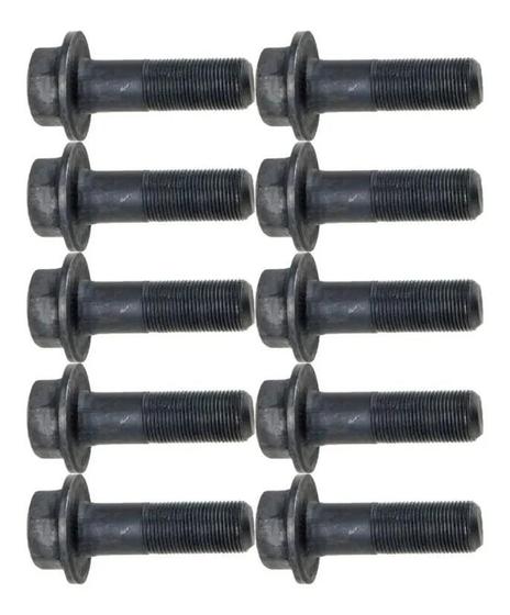 Imagem de Kit 10 Parafusos Coroa C/ Recart Mb 1313/ 2013 14 X 45 Moderno Aço 12.9
