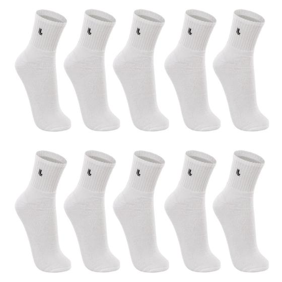 Imagem de Kit 10 Pares Meia Lupo Masculina Cano Médio Sport Algodão 3245