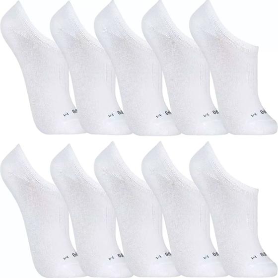 Imagem de Kit 10 Pares Meias Lupo Algodão Masculina Feminina Sapatilha Cano Curto Baixo Soquete Original 3170