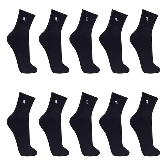 Kit 10 Pares Meias na cor Preto Lupo Walk 3245-910 Cano Médio Algodão Preta é ruim? Kit 10 Pares Meias na cor Preto Lupo Walk 3245-910 Cano Médio Algodão Preta é boa?