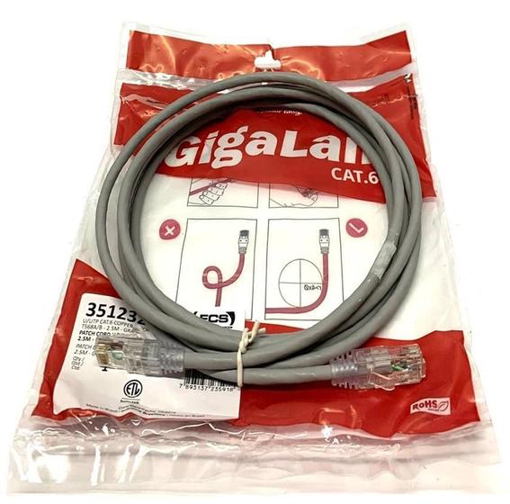 Imagem de Kit 10 Patch Cord UTP Furukawa Gigalan Cat6 2.5m Cz 35123244