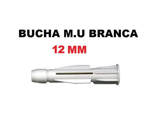 Kit 10 Peças Bucha 12mm Mu Para Bloco Tijolo Baiano Drywall Oco Sfor