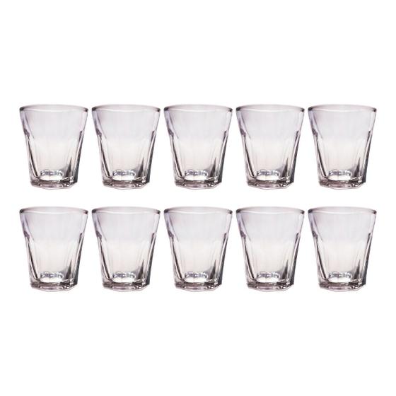 Imagem de Kit 10 Peças Copo Shot Vidro Tequila Cachaça Bar 45ml Dose