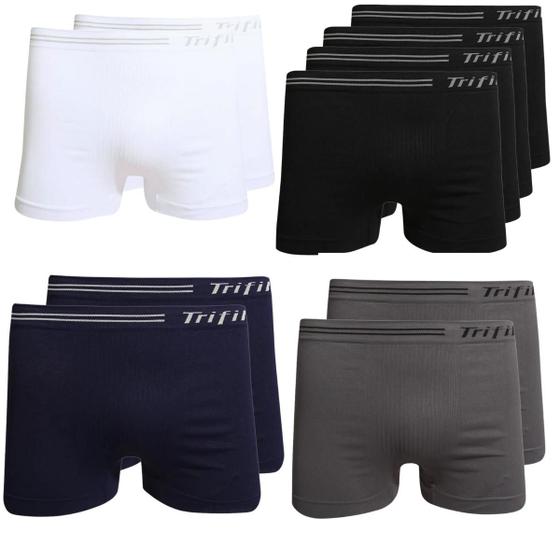 Kit 10 Peças Cuecas Boxer Trifil Sem Costura Box Adulto Microfibra Conforto CE0277 - Tamanho: P - Sortidos Menor preço em Kit 10 Peças Cuecas Boxer Trifil Sem Costura Box Adulto Microfibra Conforto CE0277 - Tamanho: P - Sortidos