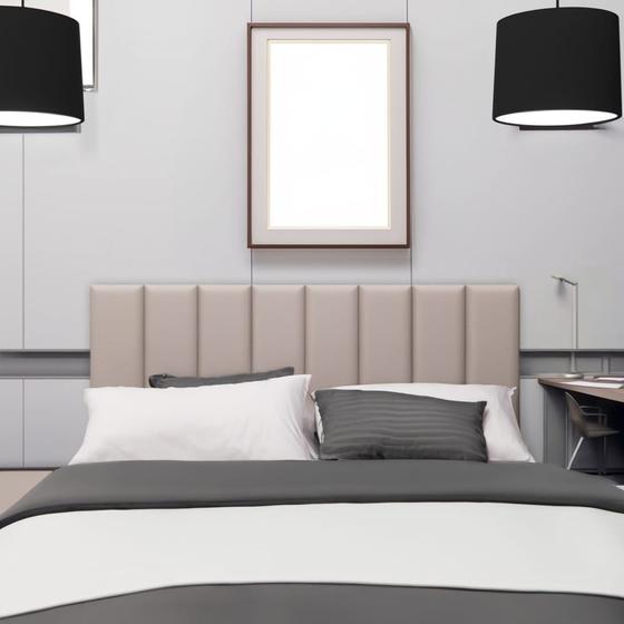 Imagem de Kit 10 Peças Módulo Cabeceira Estofada Modular 60x20 Cama King