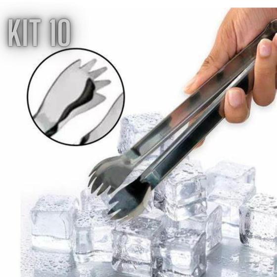 Imagem de Kit 10 pegador de gelo para restaurantes barmen, preparar bebidas drink, atacado, revenda