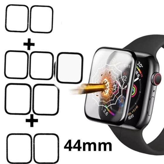 Imagem de Kit 10 Película Protetora Nanoogel para Smartwatch série 6 Relógio Smartwatch 3D tamanho 44mm