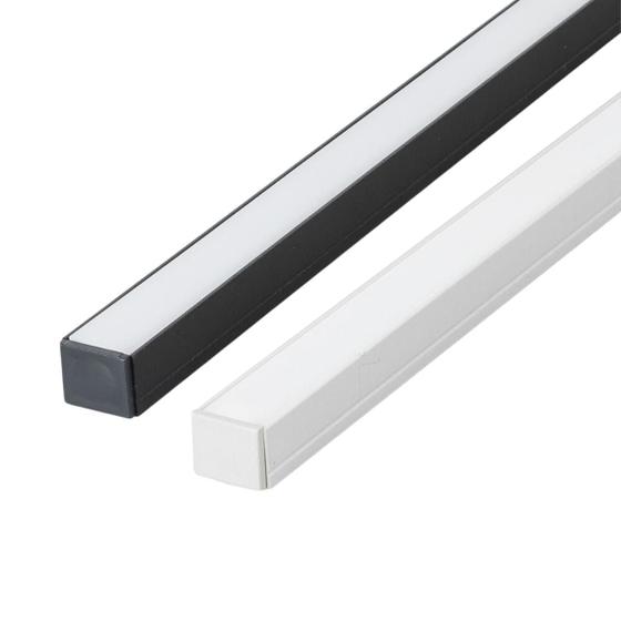 Kit 10 Perfil de Led Reforçado Sobrepor 17x14mm 1m Fita Led - Pasilux Imagem de Kit 10 Perfil de Led Reforçado Sobrepor 17x14mm 1m Fita Led
