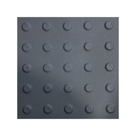 Imagem de Kit 10 Pisos Tatil Alerta Cinza Texturizado Pvc 25X25Cm