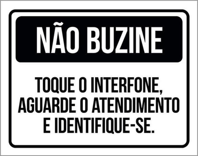 Imagem de Kit 10 Placa Buzine To Interfone Aguar Atendimento 36X46