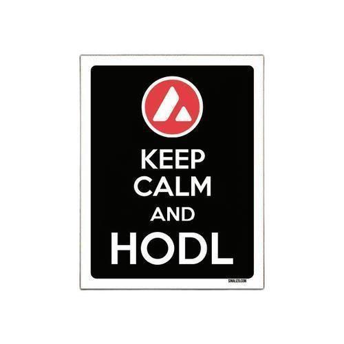 Imagem de Kit 10 Placa Decoraçao - Keep Calm Hodl Hold Avalanche Avax