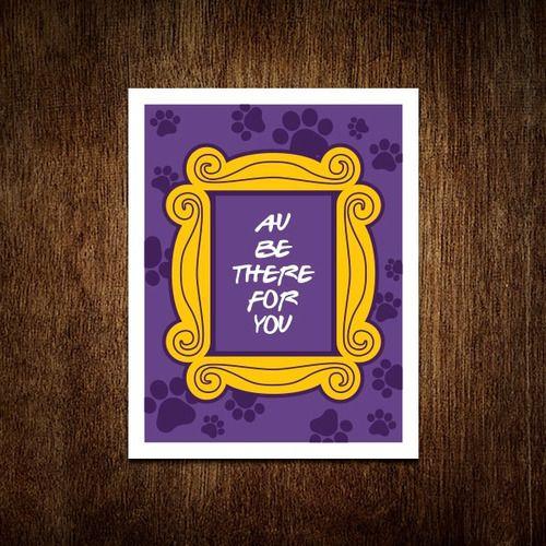 Imagem de Kit 10 Placa Decorativa - Au Be There For You