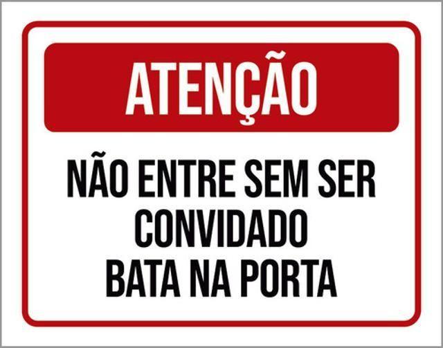 Imagem de Kit 10 Placa Entre S Ser Convidad Bata Porta 36X46