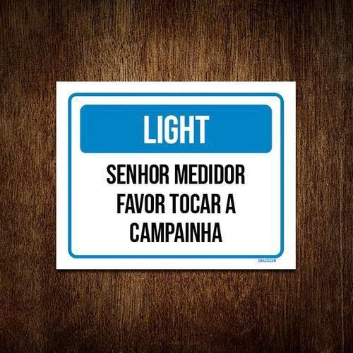 Imagem de Kit 10 Placa Light Senhor Medidor Tocar Campainha