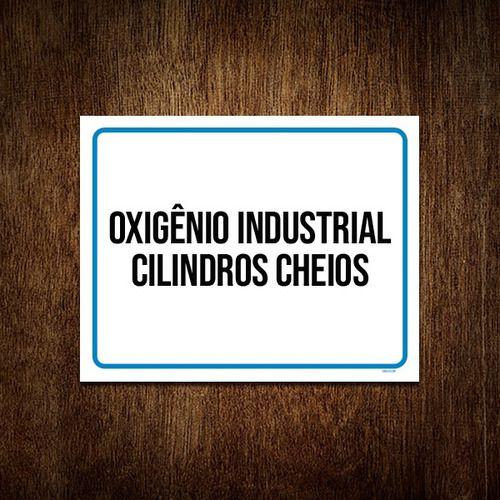 Imagem de Kit 10 Placa Oxigênio Industrial Cilindros Cheios