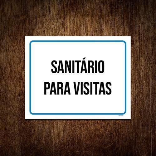 Imagem de Kit 10 Placa Sinalização - Sanitário Para Visitas