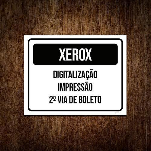Kit 10 Placa Xerox Digitalização Impressão Boleto - Sinalizo.Com ...