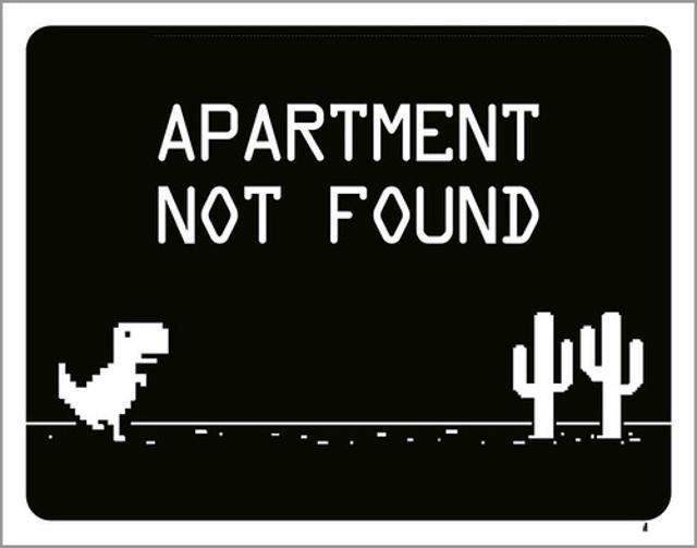 Imagem de Kit 10 Placas Apartament Not Found Dinossauro 36X46