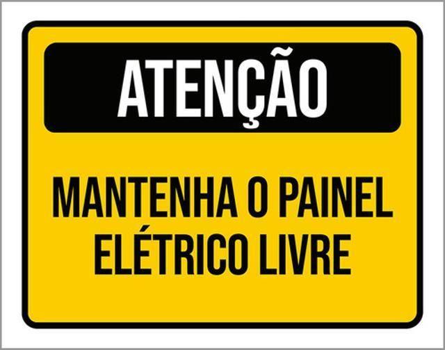 Imagem de Kit 10 Placas De Atenção Mantenha Painel Livre 36X46