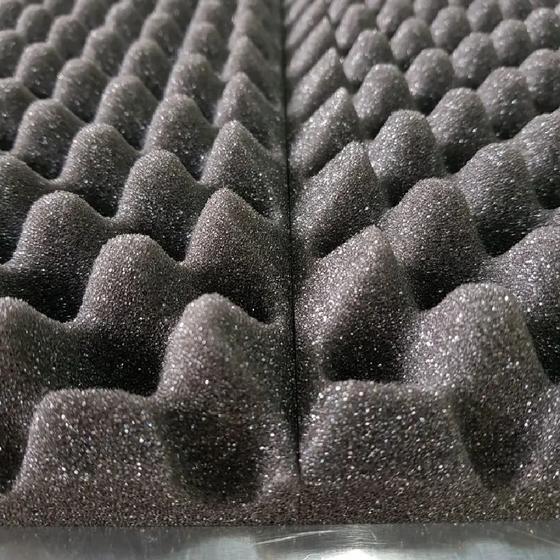 Imagem de Kit 10 placas de espuma ondulada para isolamento acústico