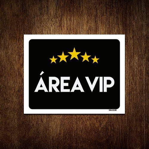 Imagem de Kit 10 Placas Decorativa - Área Vip