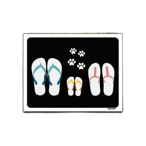 Imagem de Kit 10 Placas Decorativa - Chinelos E Patinhas