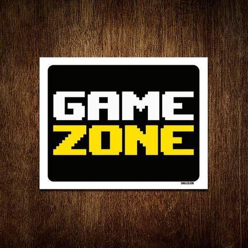 Imagem de Kit 10 Placas Decorativa - Game Zone